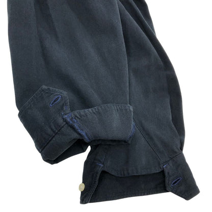 中古◆ポロ ラルフローレン ロングスリーブシャツ ダブルポケット エポーレット ブラック サイズL Polo Ralph Lauren 【AFB14】