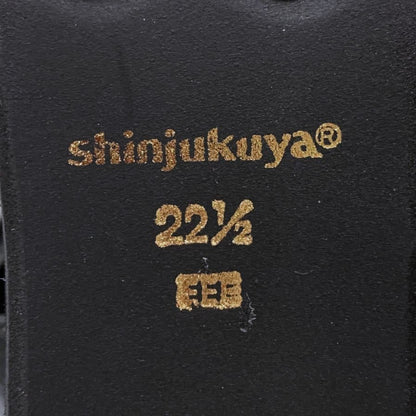 新宿屋 レザーパンプス パイソン 4500-545 ブラック 22.5cm レディース sinjukuya 約22.5cm【7-17】