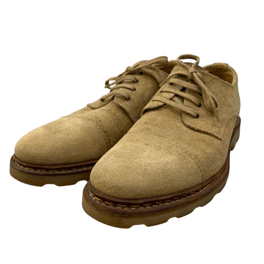 パラブーツ レザーシューズ ストレートチップ スエード ベージュ メンズ 5.5 Paraboot ビジネスシューズ 約24.0cm【LA】【中古】