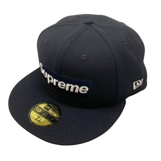 新品同様◆シュプリーム × ニューエラ キャップ ニューヨーク ヤンキース MLB Teams Box Logo New Era New York サイズ7/8/5 ブラック系 Supreme【AFI21】