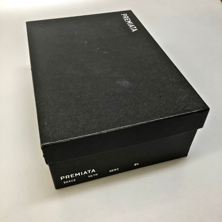 プレミア―タ ブーツ レースアップ レザー ブラック メンズ サイズ8.5 PREMIATA 約27.5cm【AFD14】