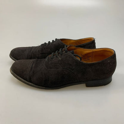 チャーチ レザーシューズ ルゲート 3都市 84ラスト スエード サイズUK75E ネイビー Church's スエードシューズ 約26.5cm【LA】【中古】