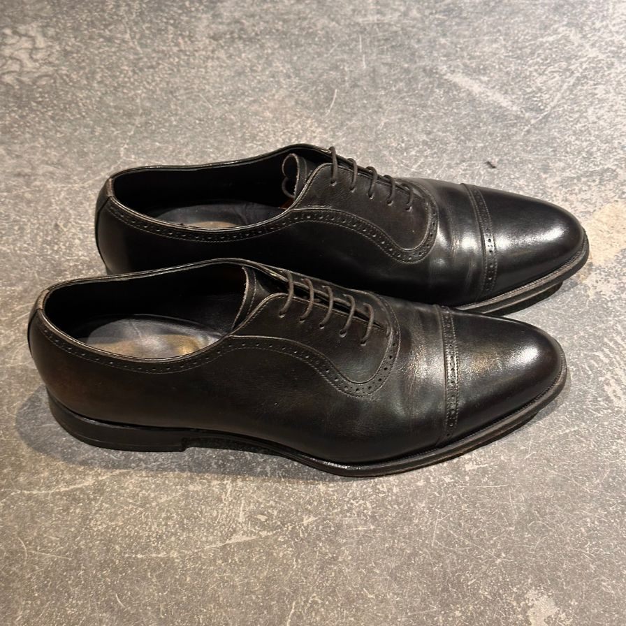シェットランドフォックス レザーシューズ アデレード  カーフ ブラック イズ7.5 メンズ SHETLAND FOX ビジネスシューズ 約25.5cm【LA】【中古】