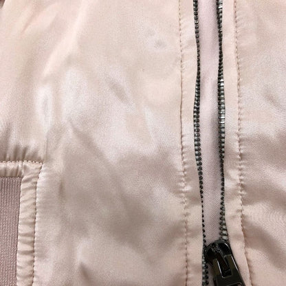 極美品◆トムフォード シルク ブルゾン スタジアムジャンパー イタリア製 レディース サイズ42 ピンク TOMFORD 【AFB48】