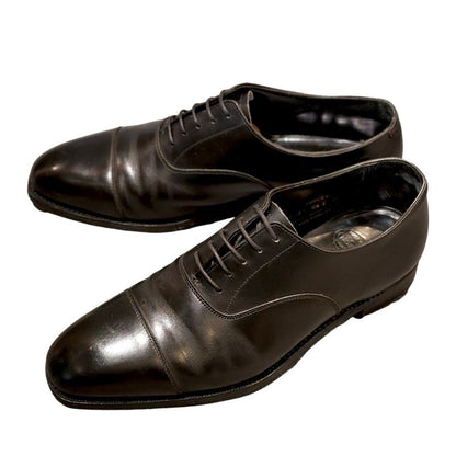 クロケット&ジョーンズ レザーシューズ ストレートチップ オードリー 377ラスト メンズ 6.5E ブラック系 29447 CROCKETT&JONES AUDLEY ビジネスシューズ 約25.0cm【LA】【中古】