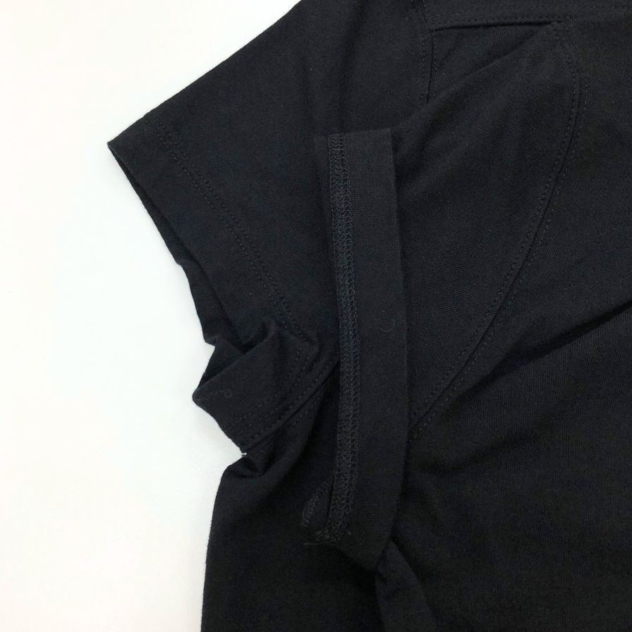 極美品◆リックオウエンス  半袖トップス Tシャツ FOGACHINE s/s 22 レデイース サイズ44 ブラック Rick Owens 【AFB45】