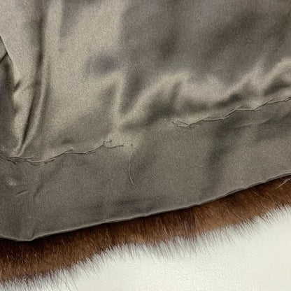 中古■エンバ アメリカンミンク ハーフコート ブラウン サイズ13 EMBA 【AFF20】