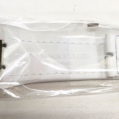 フランクミュラー ヴァンガード V45用 クロコ ラバーバンド メンズ ホワイト FRANCK MULLER【AFI14】