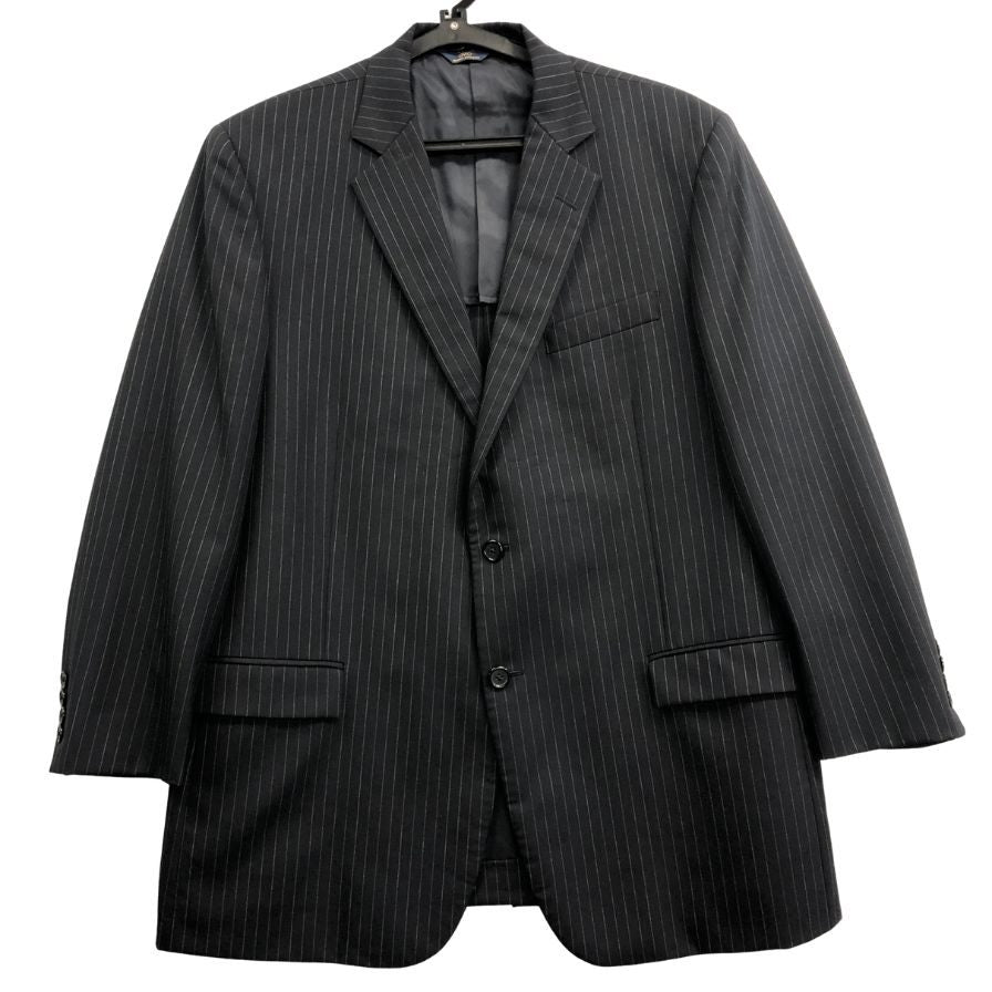 美品◆ブルックスブラザーズ 2B テーラードジャケット ネイビー ストライプ メンズ サイズ44REG Brooks Brothers 【AFF22】