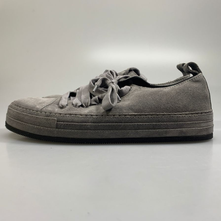 アン ドゥムルメステール スニーカー スエード メンズ サイズ42 グレー系 Ann Demeulem eester 約27.0cm【AFC36】
