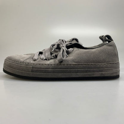 アン ドゥムルメステール スニーカー スエード メンズ サイズ42 グレー系 Ann Demeulem eester 約27.0cm【AFC36】