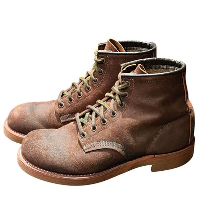 レッドウィング ナイジェルケーボン レザーブーツ 4618 ダークブラウン オイルドヌバック メンズ サイズUS7.5 RED WING Nigel Cabourn ブーツ 約25.5cm【LA】【中古】