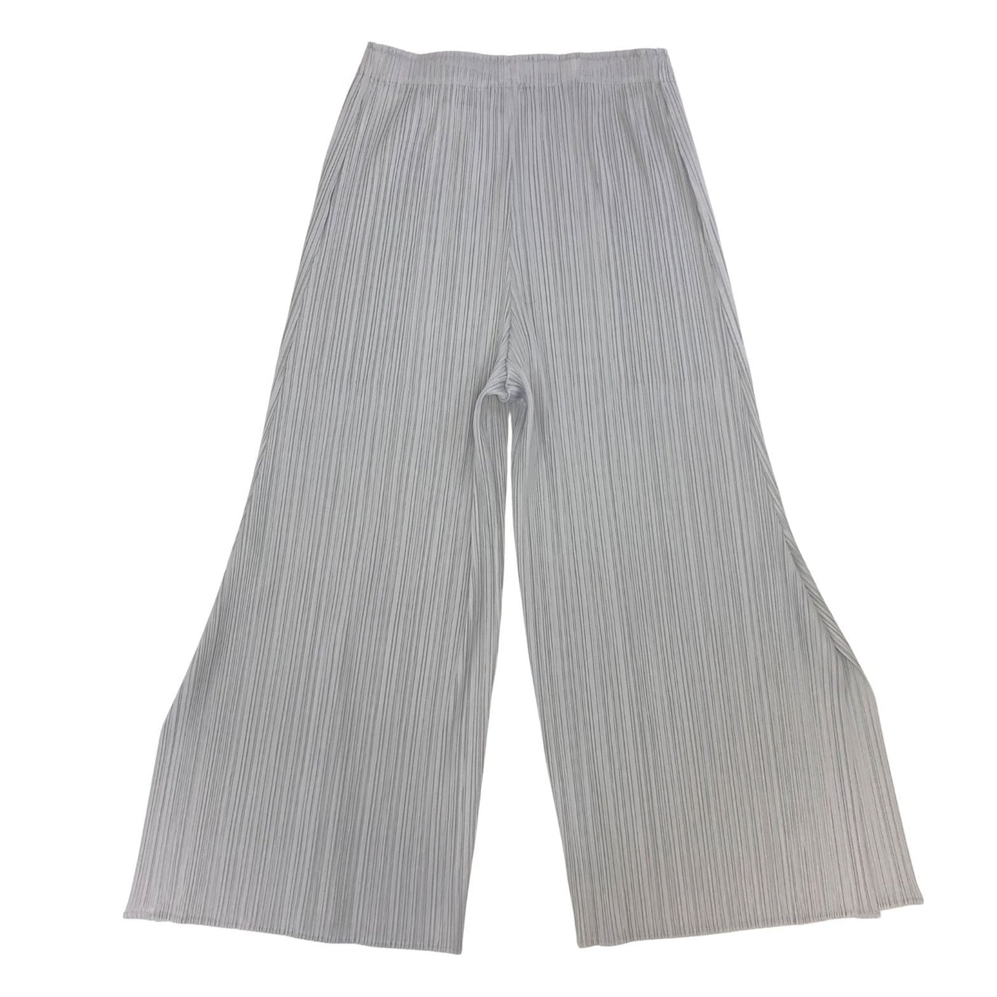 プリーツプリーズ ワイドパンツ PP73-JF144 ポリエステル レディース グレー サイズ5 PLEATS PLEASE 【AFB3】