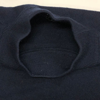 中古◆グランサッソ ウールニット モックネック ネイビー メンズ サイズ50 Gran Sasso 【AFB6】