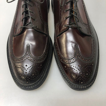 フローシャイム レザーシューズ LWB ケンム―ル インペリアル コードバン バーガンディ メンズ サイズ9.5EEE FLORSHEIM ビジネスシューズ 約27.5cm【LA】【中古】