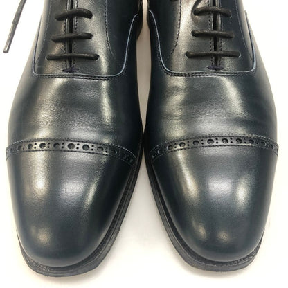 クロケット&ジョーンズ ストレートチップ レースアップシューズ X28360 メンズ ネイビー サイズ6E Crockett & Jones ビジネスシューズ 約25.5cm【LA】【中古】