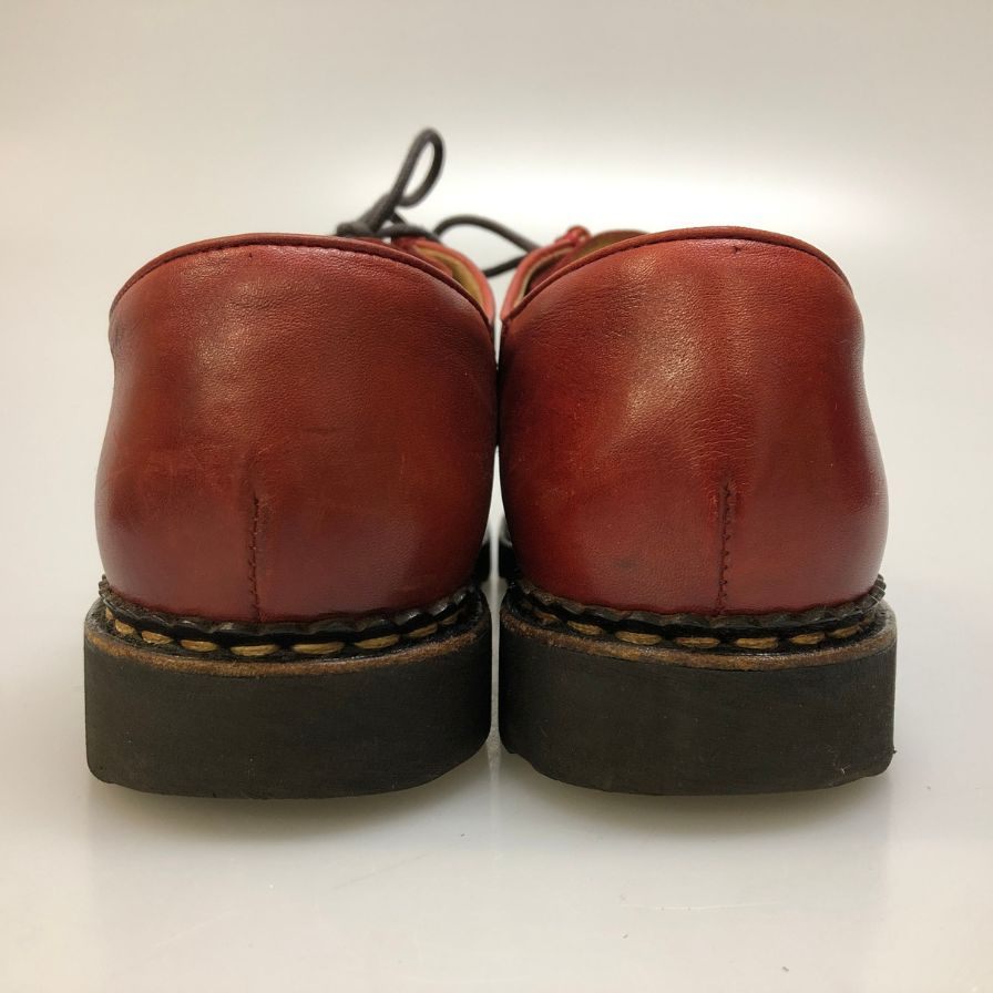 パラブーツ レザーシューズ ミカエル チロリアン リスレザー ルージュ レッド メンズ サイズ40.5 PARABOOT MICHAEL ビジネスシューズ 約25.0cm【LA】【中古】