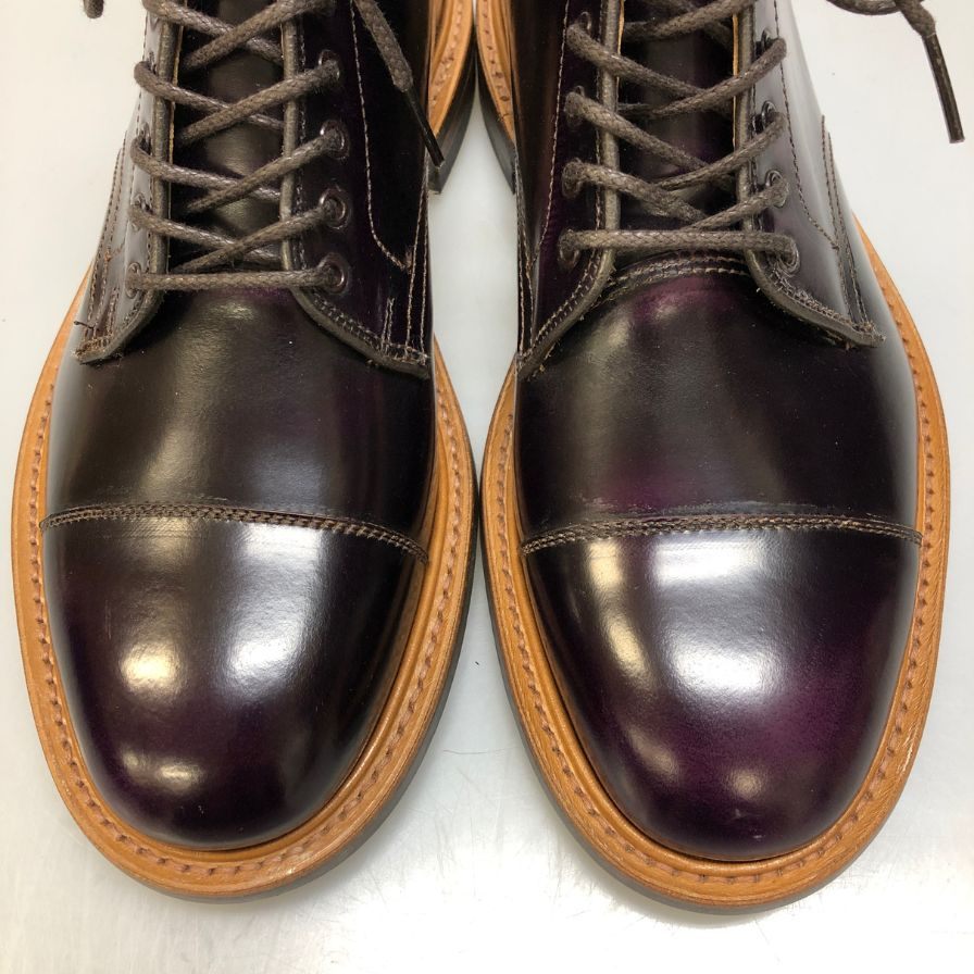 トリッカーズ ブーツ マウズリー 945481 8123/1 パープル 7ハーフ-5 Tricker’ｓ ブーツ 約26.5cm【LA】【中古】