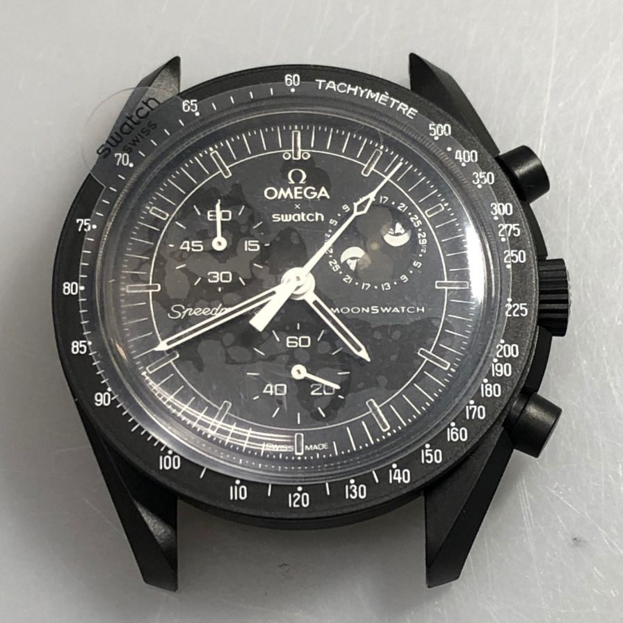 オメガ スウォッチ 腕時計 ムーンスウォッチ スヌーピー  MoonSwatch Snoopy Mission to the Moonphase ブラック OMEGA Swatch【AFI8】