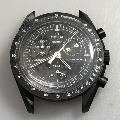 オメガ スウォッチ 腕時計 ムーンスウォッチ スヌーピー  MoonSwatch Snoopy Mission to the Moonphase ブラック OMEGA Swatch【AFI8】
