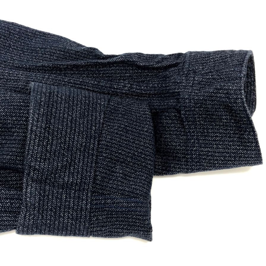 極美品◆ブルードガーメンツ 桃太郎ジーンズ ワークジャケット  メンズ 40 ネイビー BLUED GARMENTS 【AFB3】