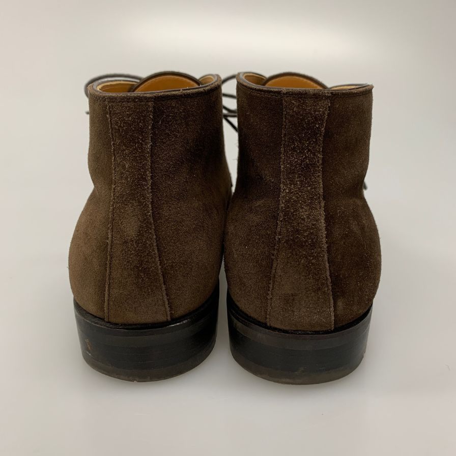 ジョーワークス チャッカブーツ スエード プレーントゥ スエード メンズ ブラウン サイズ40相当 JOE WORKS ブーツ 約25.5cm【LA】【中古】