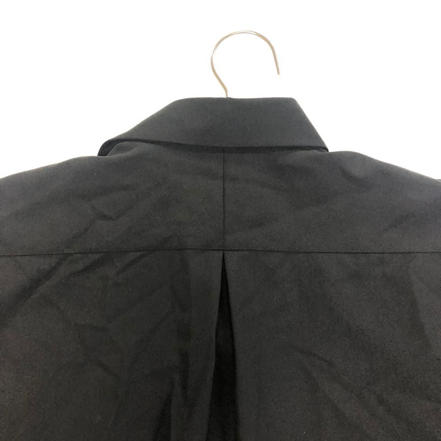 中古◆マーカウェア コンフォートフィット 半袖シャツ ウール100% メンズ サイズ2 ブラック MARKAWERE 【AFB3】