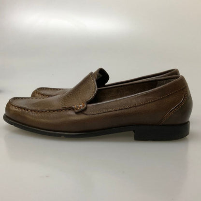 ロックポート ローファー V76694 Uチップ グレインレザー メンズ サイズ25 ブラウン Rockport 約25.0cm【AFC41】