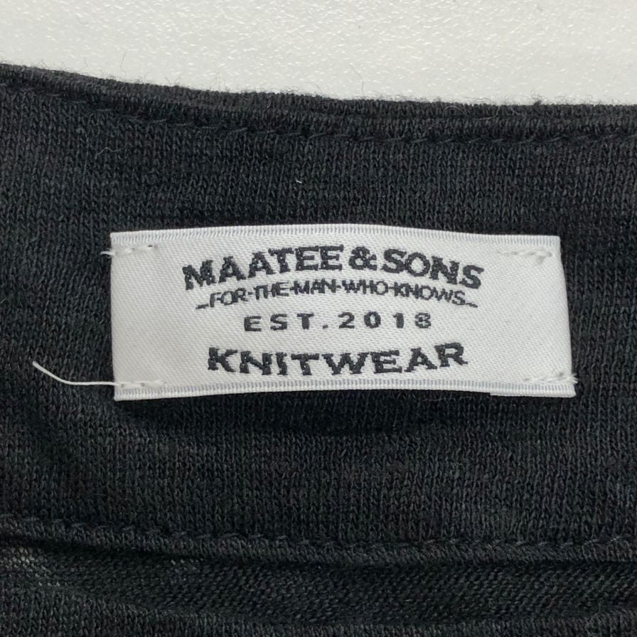極美品◆マーティーアンドサンズ 長袖シャツ バスク MY5103-0813  25SS サイズ1 MAATEE&SONS 【AFB34】