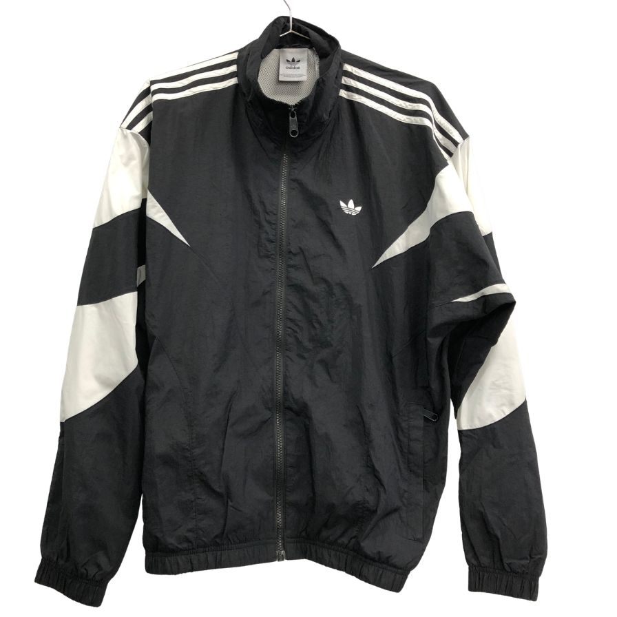 極美品◆アディダスオリジナルス ウーブン トラックジャケット ブラック×ホワイト サイズM-L adidas Originals Rekive 【AFB21】