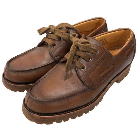 ジェイエムウエストン レザーシューズ ヨット ダービー 690 ロシアンカーフ ブラウン 4.5C  J.M.WESTON 約26.0cm【AFC6】