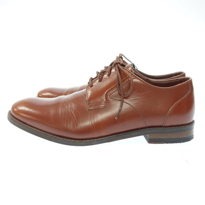 Used ◆Clarks leather shoes outer feather plain toe men's brown size 25.5 Clarks [AFC31] 