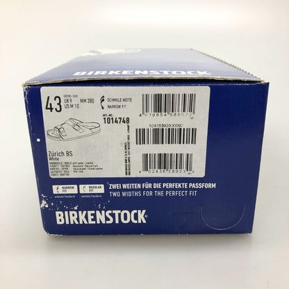 ビルケンシュトック ZURICH チューリッヒ スエード レザー サンダル メンズ サイズ43 ホワイト BIRKENSTOCK 約28.0cm【AFD1】