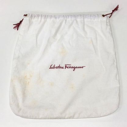 サルヴァトーレフェラガモ ショルダーバッグ AQ-21 9629 ガンチーニ チェーン ゴールド金具 レザー ブラック Salvatore Ferragamo【AFB56】