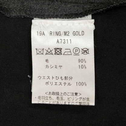 ジャブスアルキヴィオ リング別注 ワンプリーツ リラックス パンツ カシミア混ウール メンズ サイズ44 グレー giab's archivio×ring 【AFB44】