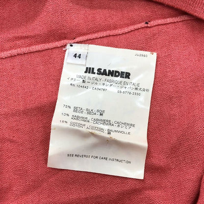 中古◆ジルサンダー セーター カシミヤ  Vネック レディース サイズ44 ピンク JIL SANDER 【AFB16】