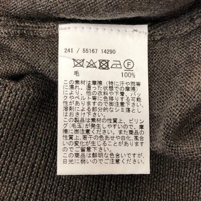 極美品◆グランサッソ クルーネックニット グレー サイズ46 GRAN SASSO 【AFB7】