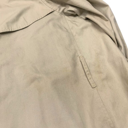 中古■バーバリー バルカラーコート 旧タグ 90S イングランド製 ベージュ メンズ サイズ48 Burberry 【AFA3】