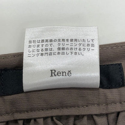 ルネ フレアスカート ミニ ポケット デザイン ブラウン系 レディース サイズ38 Rene【AFB18】
