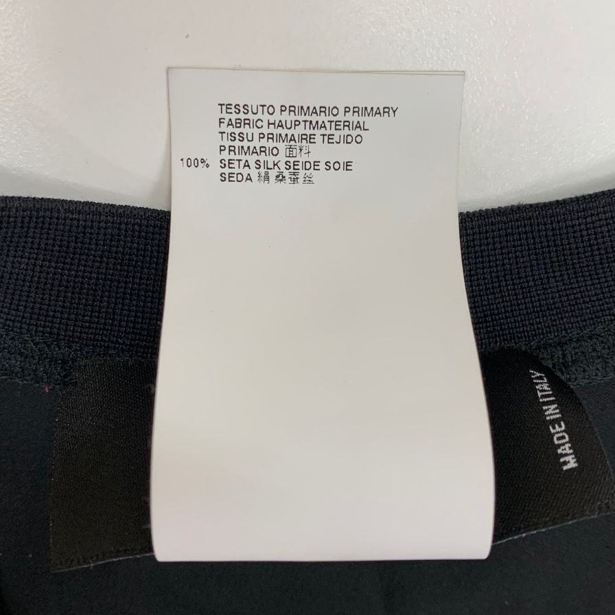 極美品◆ディースクエアード 長袖トップス ラウンドネック シルク100% レディース サイズ44 ブラック Dsquared2 【AFB14】