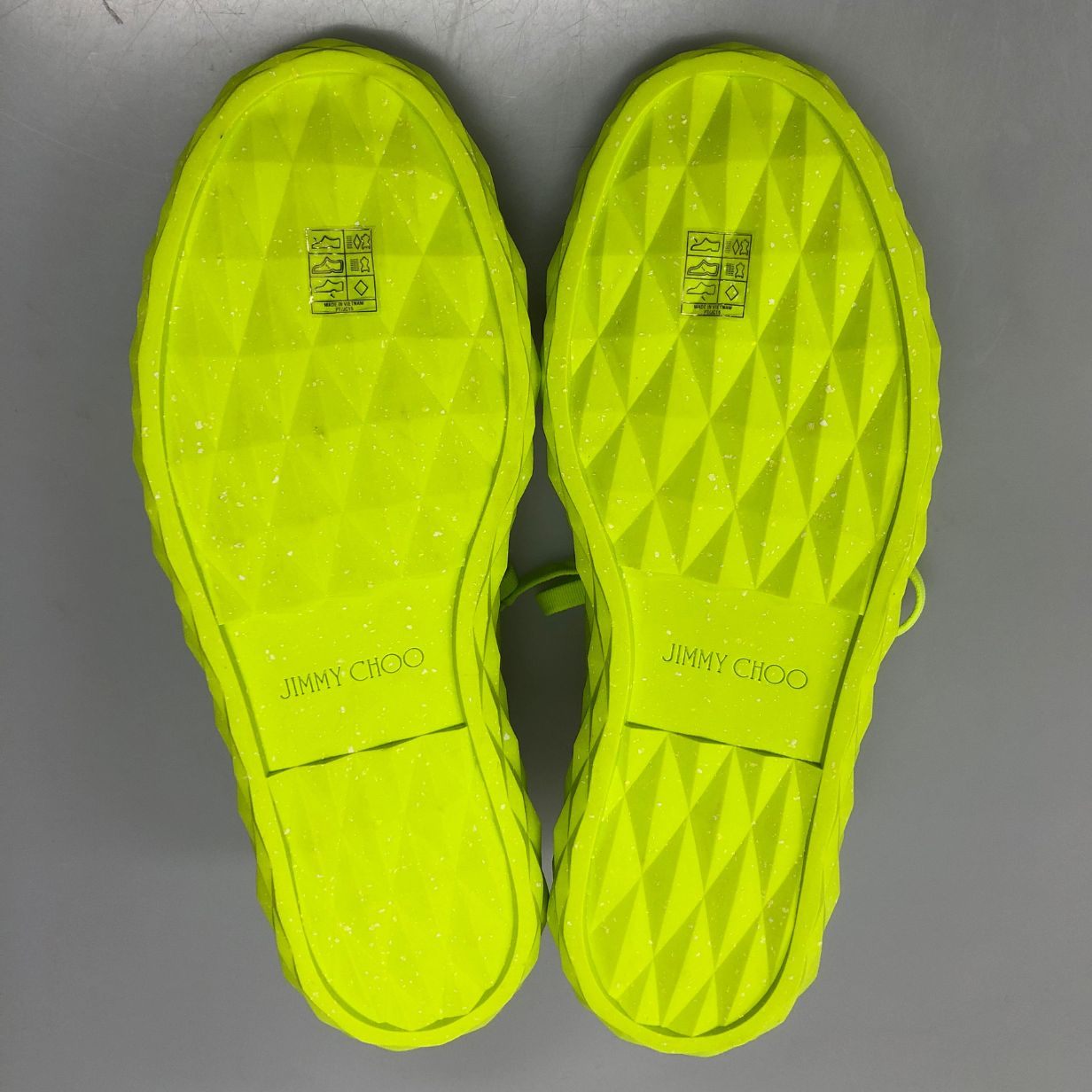 ジミーチュウ スニーカー DIAMOND LIGHT サイズ45 イエロー メンズ JIMMY CHOO 約30.0cm【AFD4】