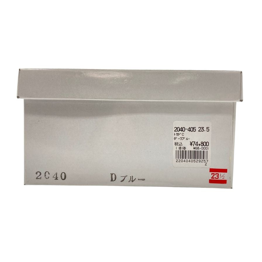 新宿屋 レザーサンダル レザー×リザード 2040-405 23.5cm レディース ブルー shinjukuya 約23.5cm【7-7】