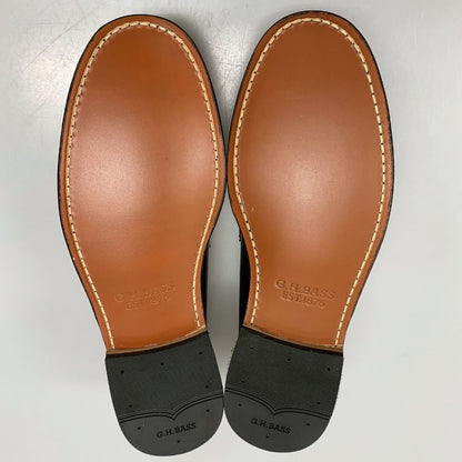ジーエイチバス ローファー ウィージャンズ シボレザー フリンジ サイズ10.5 メンズ ブラック G.H.Bass&Co. WEEJUNS Layton ローファー 約29.0cm【LA】【中古】