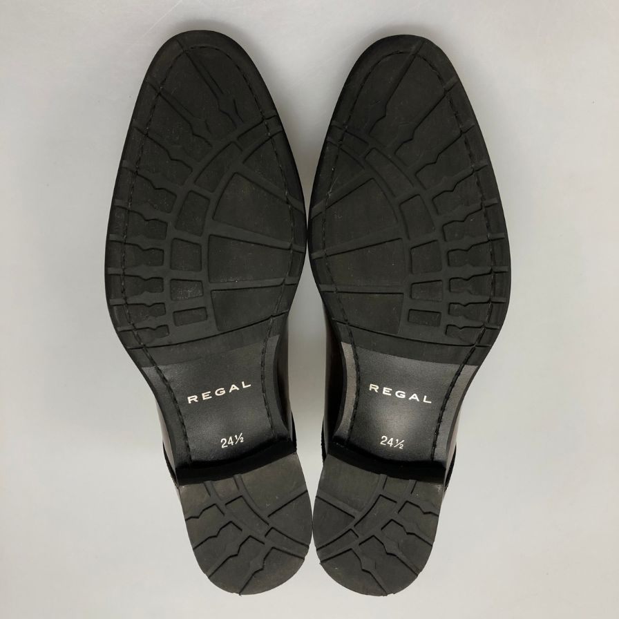 リーガル レースアップシューズ ストレートチップ ダークブラウン メンズ サイズ24.5 241S REGAL 約24.5cm【AFC45】