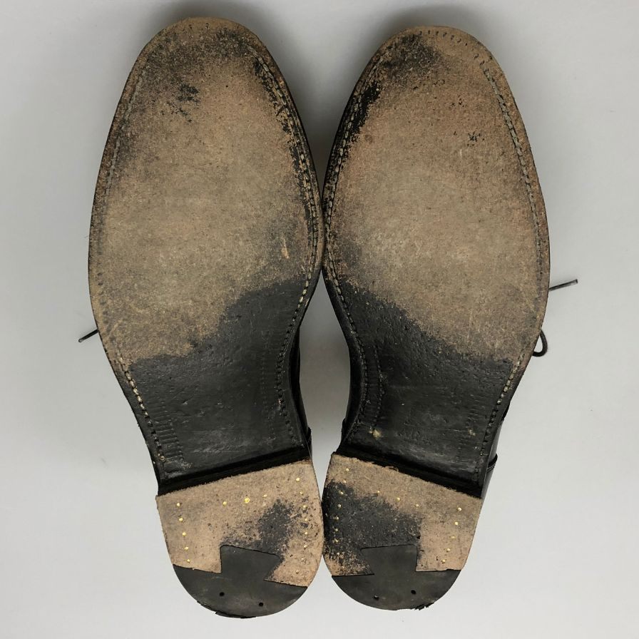 オールデン レザーシューズ Vチップ 961 カーフ ブラック サイズUS7.5D ALDEN ビジネスシューズ 約25.5cm【LA】【中古】