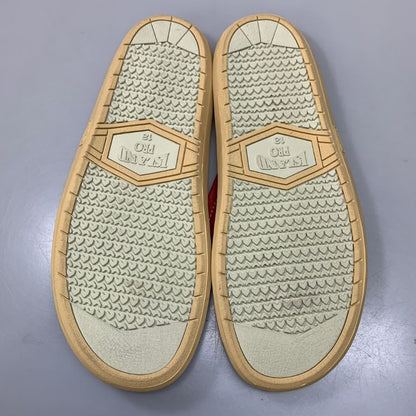 アイランドスリッパ ビーチサンダル レザー トリコロール ホワイト レッド ブルー メンズ サイズ13 ISLAND SLIPPER 約31+cm【AFC35】