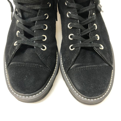 コンバース ハイカットスニーカー オールスター ロングライフハイ スエード メンズ ブラック サイズUS9.5 CONVERSE 約28.0cm【AFC28】