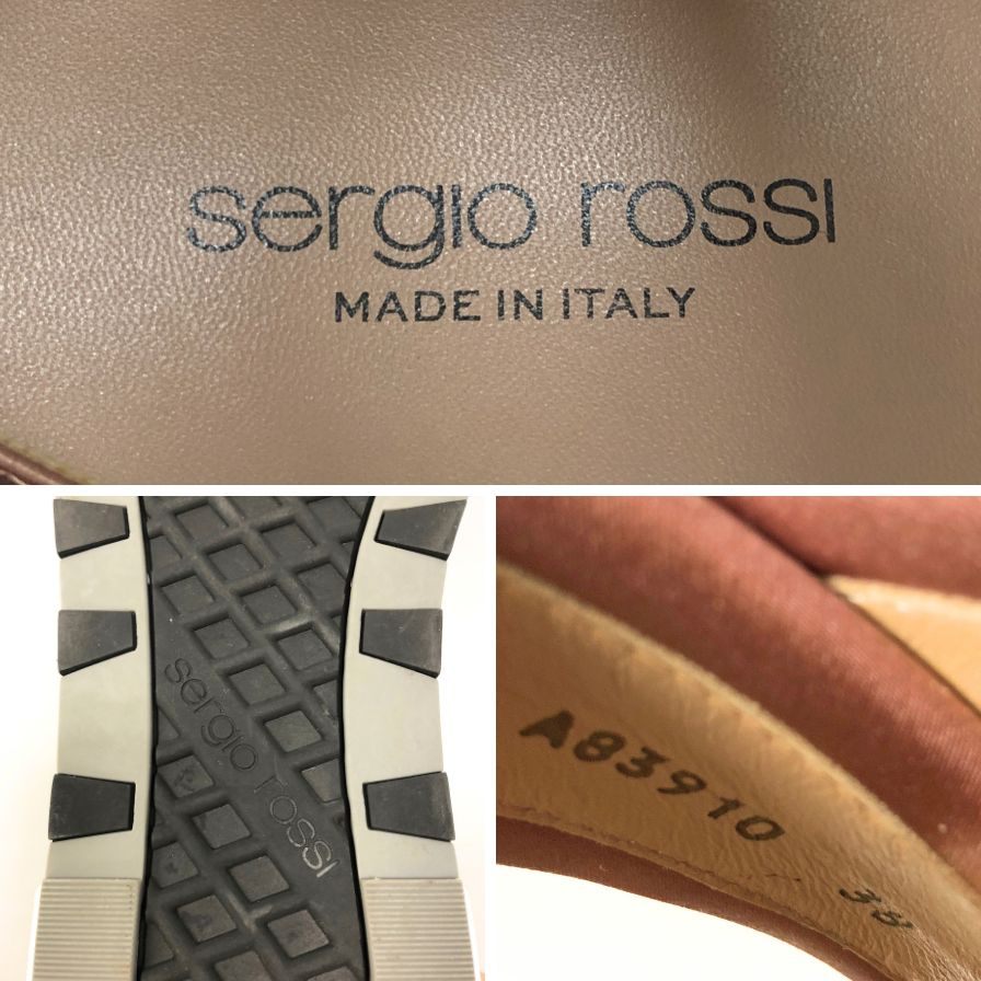 超美品☆Sergio Rossi☆ビジュサンダル☆38☆ セルジオロッシ サンダル ビジュー ピンク レディース サイズ38