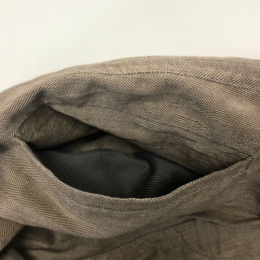 ブルネロ クチネリ コットン＆リネン パンツ メンズ サイズUSA4  ブラウン系 Brunello Cucinelli 【AFB6】