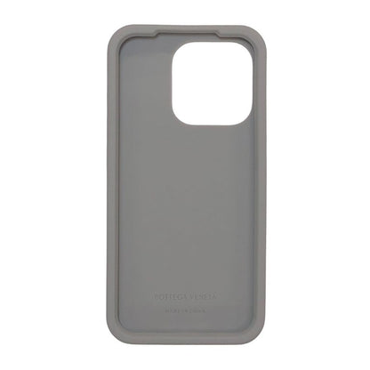 ボッテガヴェネタ iPhoneケース iPhone15Pro ラバー イントレチャート グレー系 BOTTEGA VENETA【AFI27】【中古】
